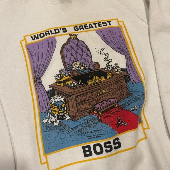 Vintage “Worlds Greatest Boss” Crewneck - Picture 2 of 6
